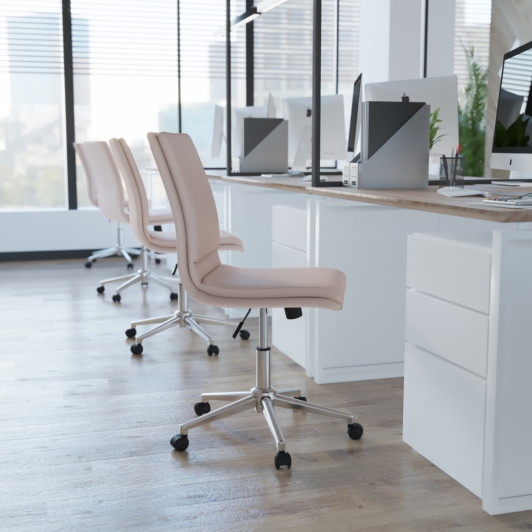 Minuet Beige Office Chair - Thumbnail - Image 3