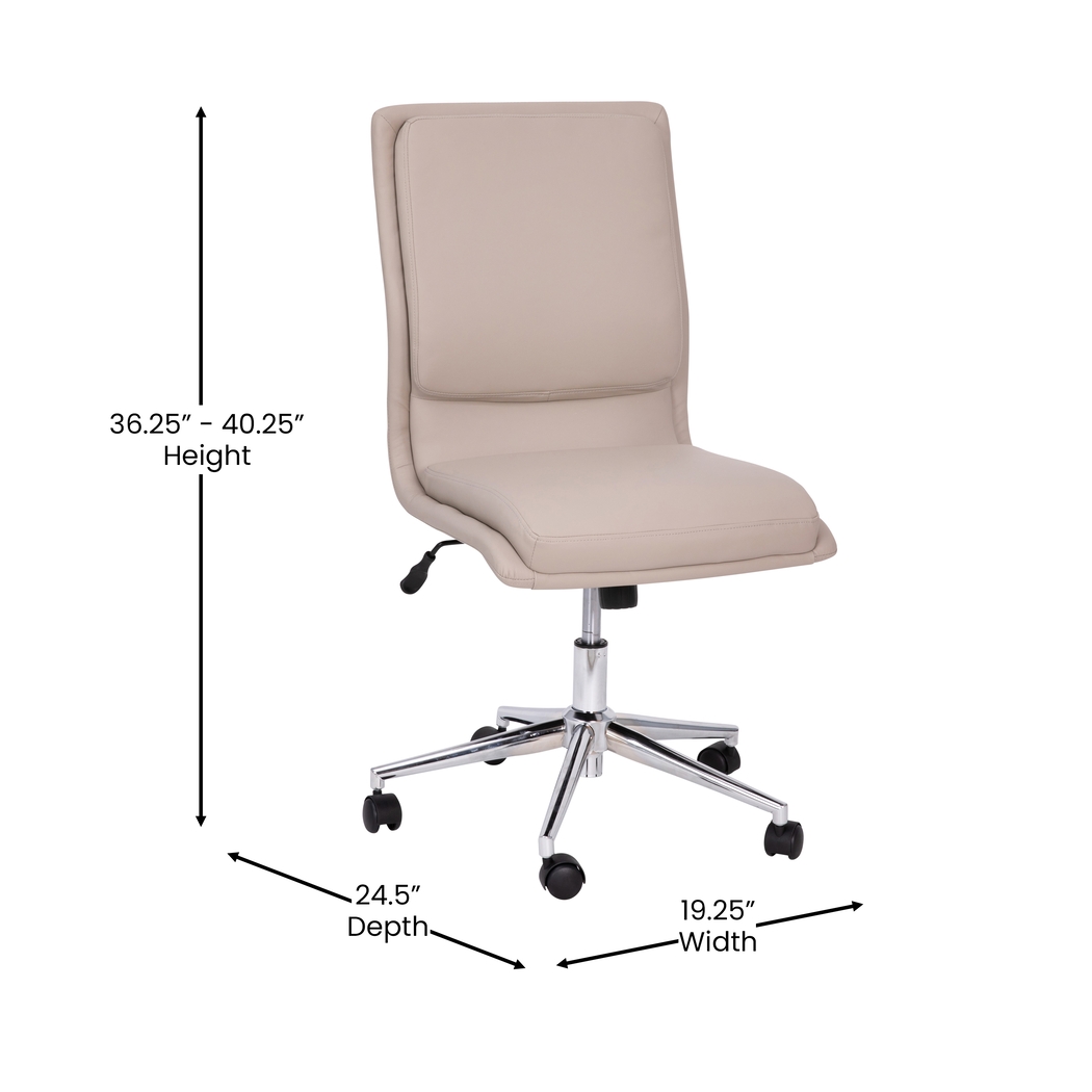 Minuet Beige Office Chair - Thumbnail - Image 9