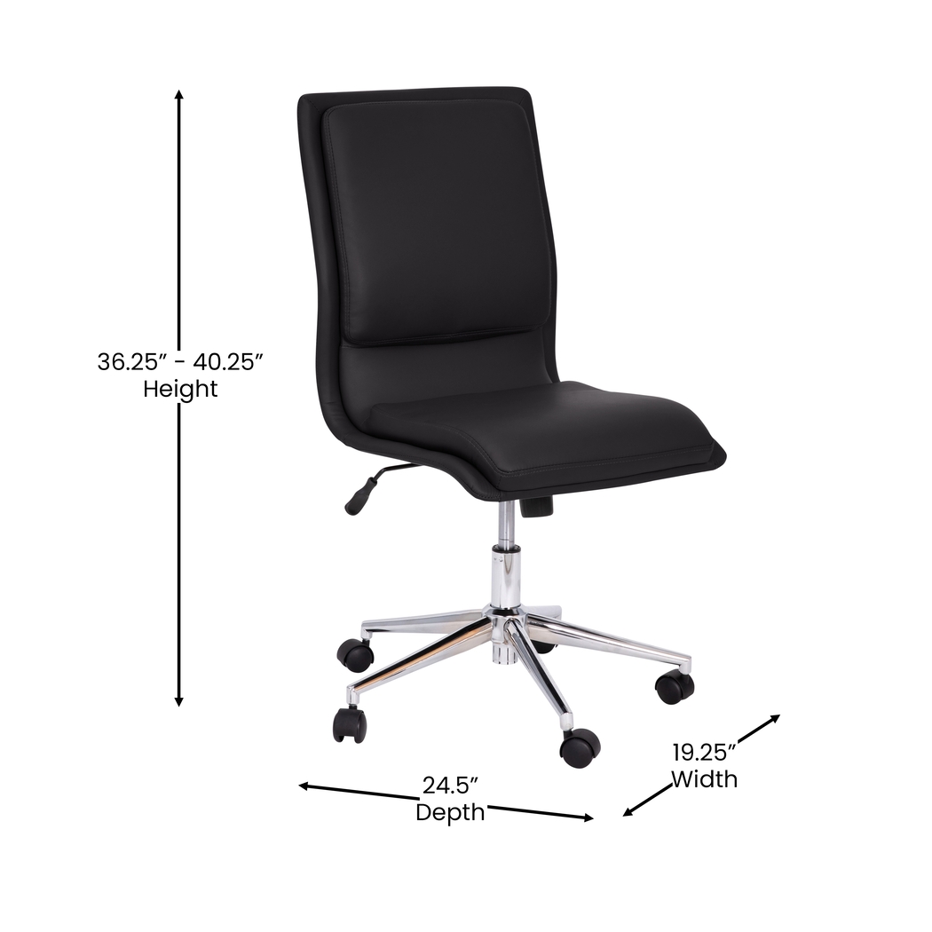 Minuet Black Office Chair - Thumbnail - Image 8