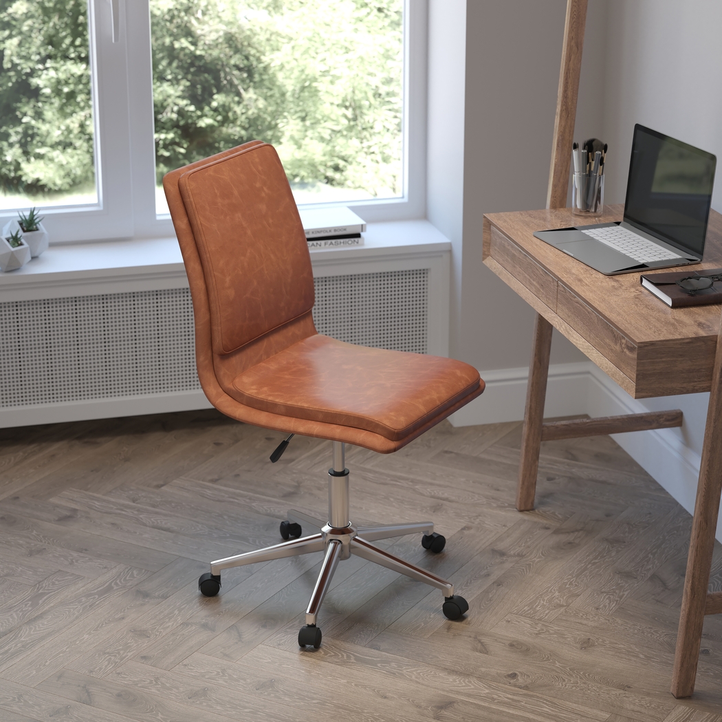 Minuet Brown Office Chair - Thumbnail - Image 2