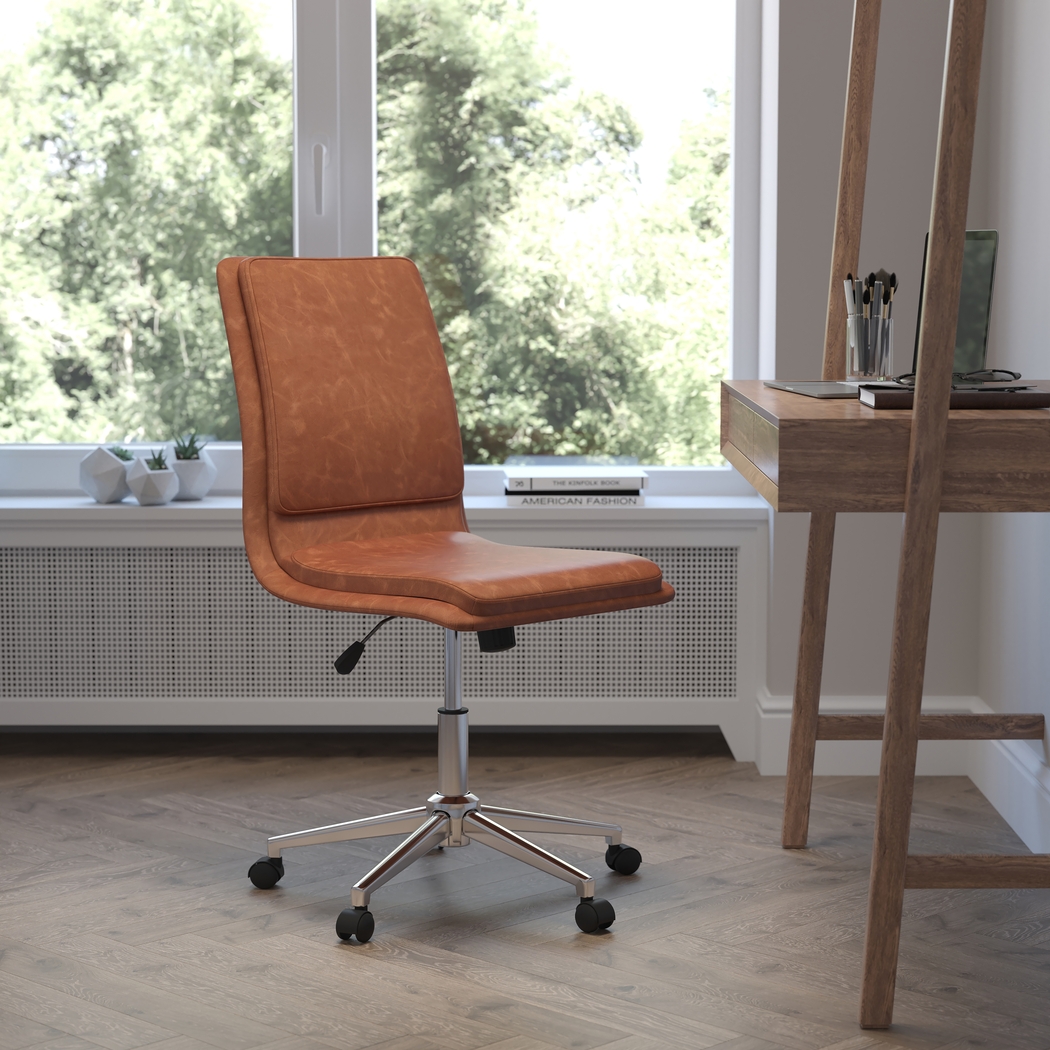 Minuet Brown Office Chair - Thumbnail - Image 4