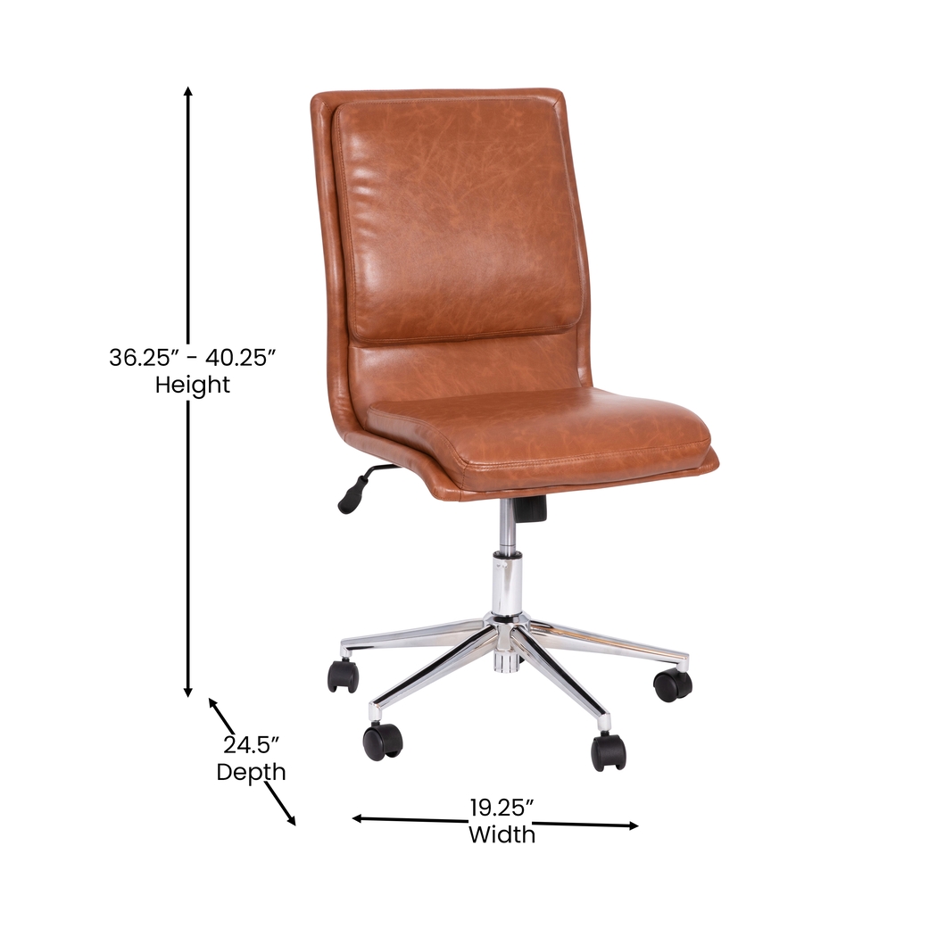 Minuet Brown Office Chair - Thumbnail - Image 9