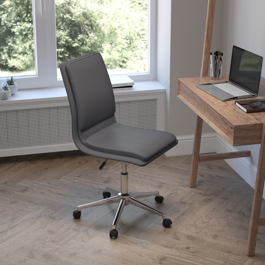 Minuet Gray Office Chair - Thumbnail - Image 2