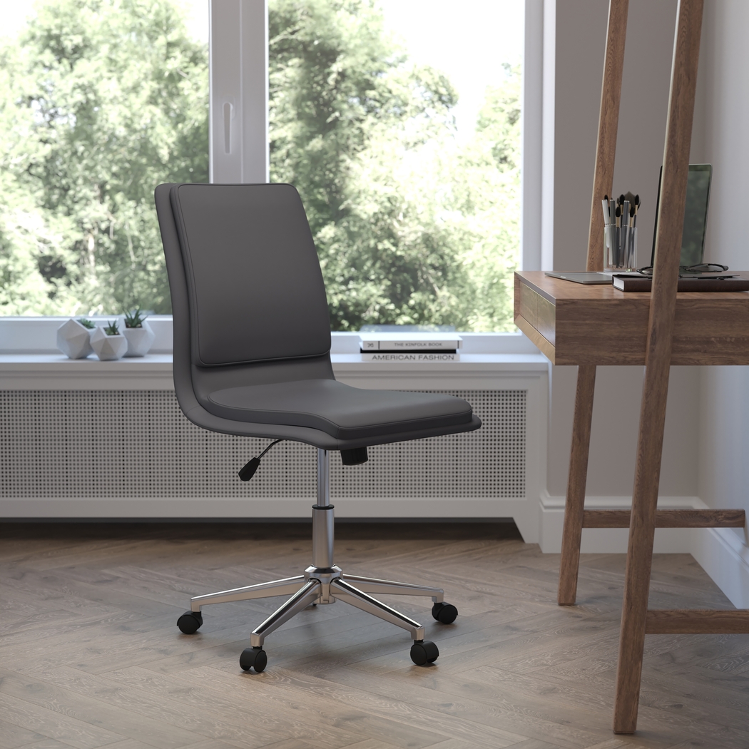 Minuet Gray Office Chair - Thumbnail - Image 4