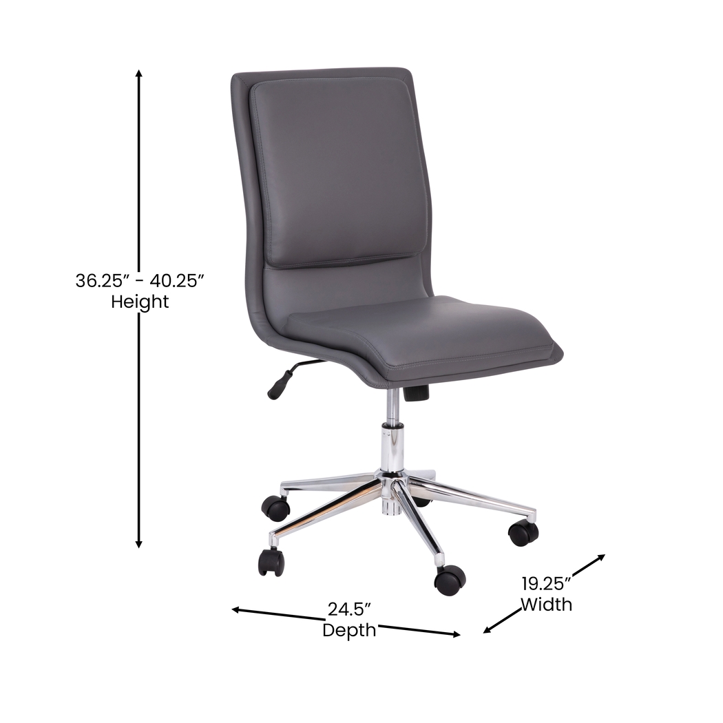 Minuet Gray Office Chair - Thumbnail - Image 9