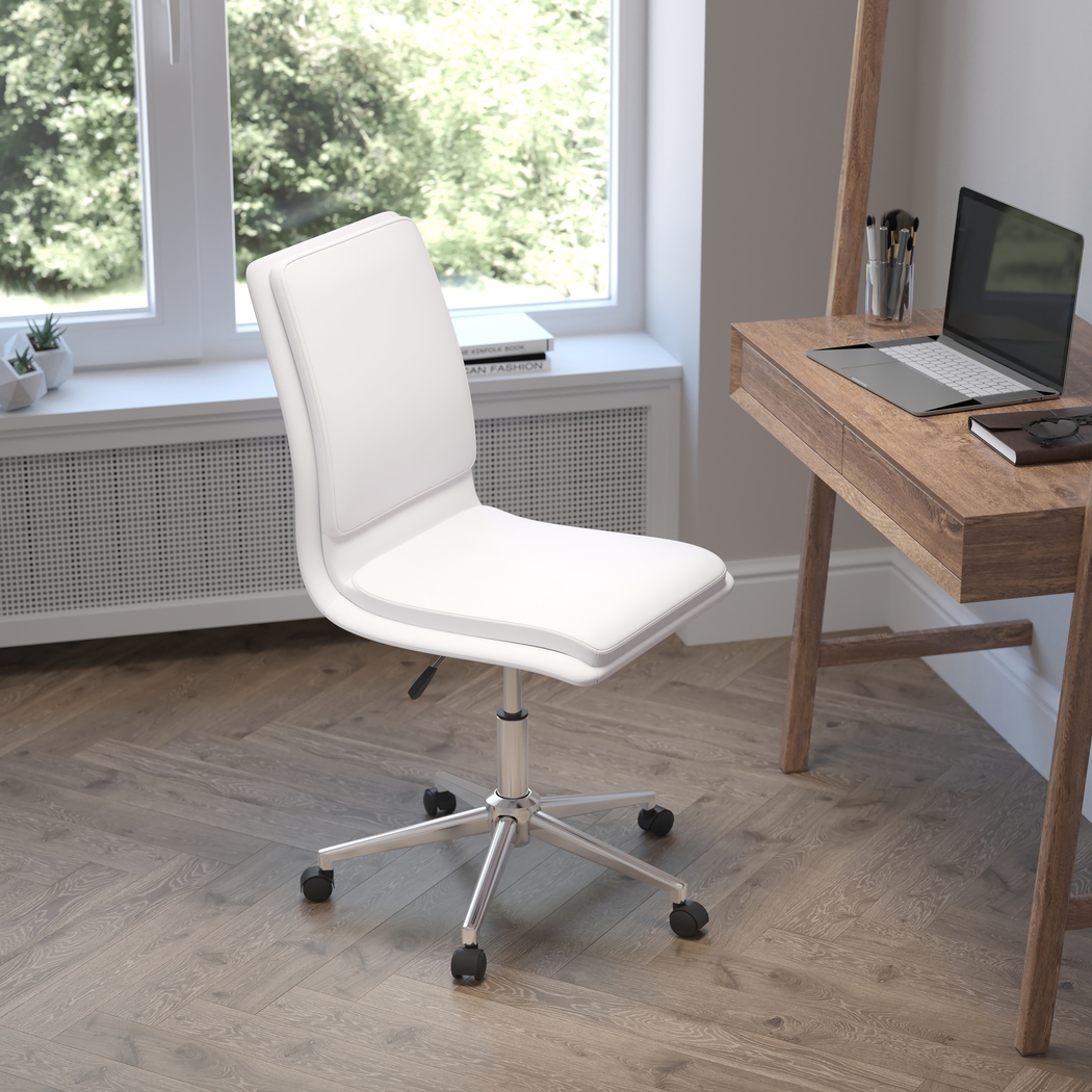 Minuet White Office Chair - Thumbnail - Image 2