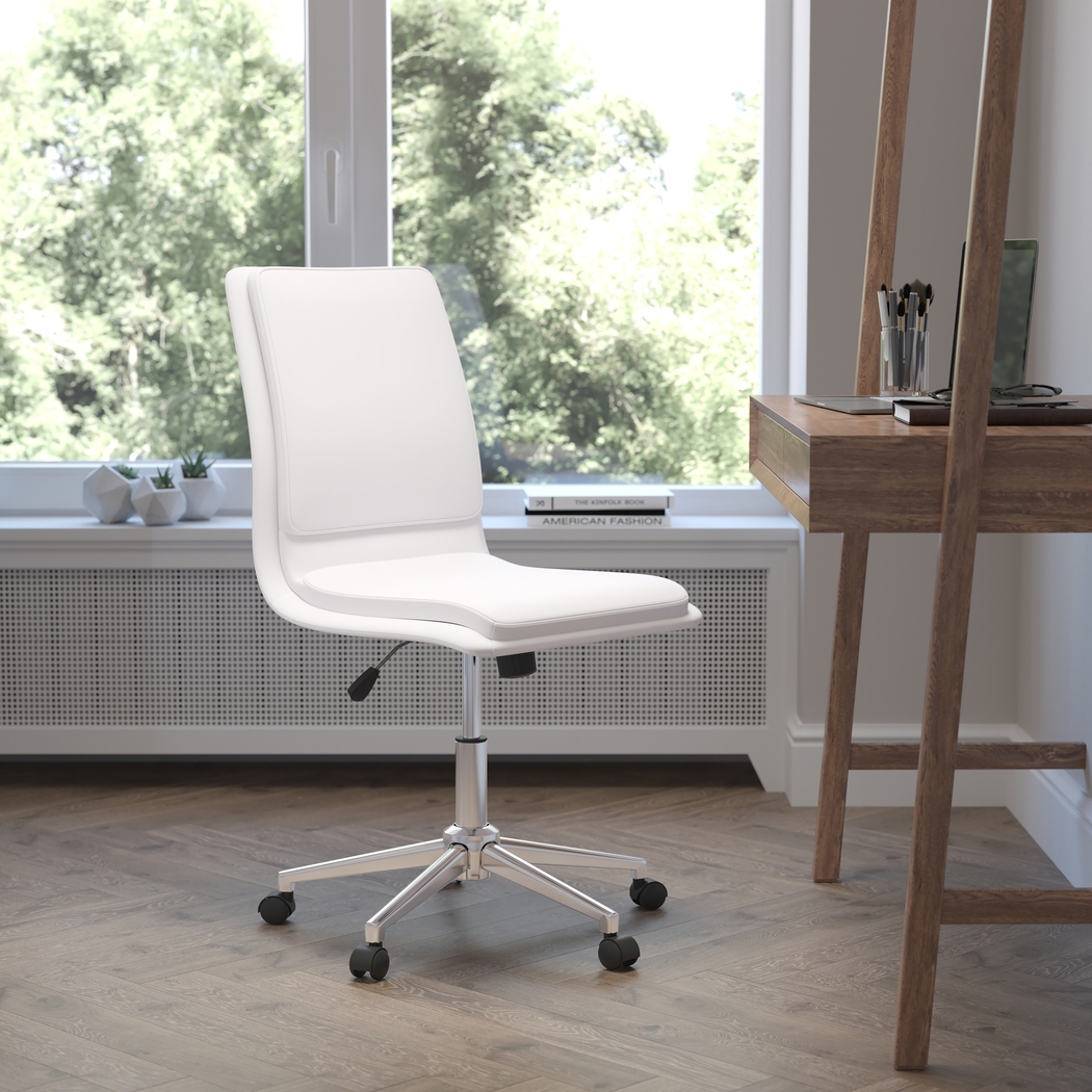 Minuet White Office Chair - Thumbnail - Image 4