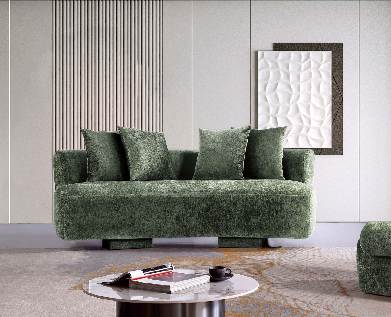Mipolomol Green Loveseat - Thumbnail - Image 2