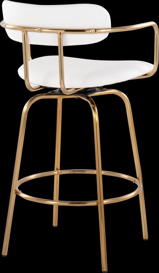 Mirahill I White Counter Height Stool, Set of 2 - Thumbnail - Image 11