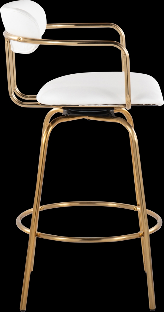 Mirahill I White Counter Height Stool, Set of 2 - Thumbnail - Image 6