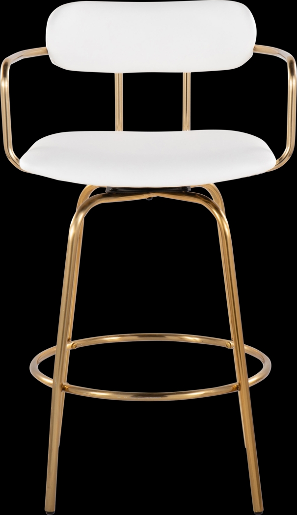 Mirahill I White Counter Height Stool, Set of 2 - Thumbnail - Image 8