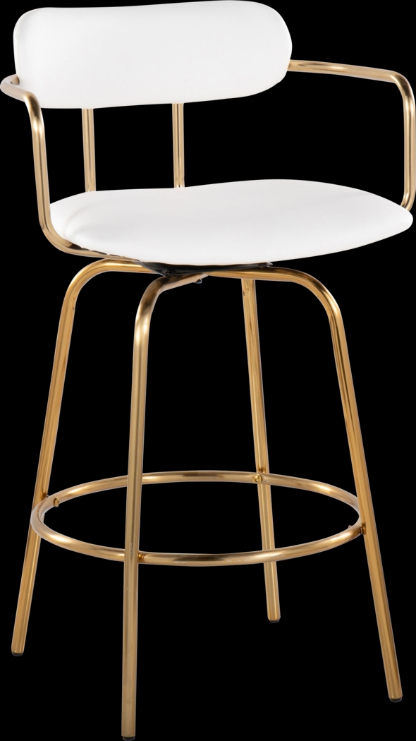 Mirahill I White Counter Height Stool, Set of 2 - Thumbnail - Image 9