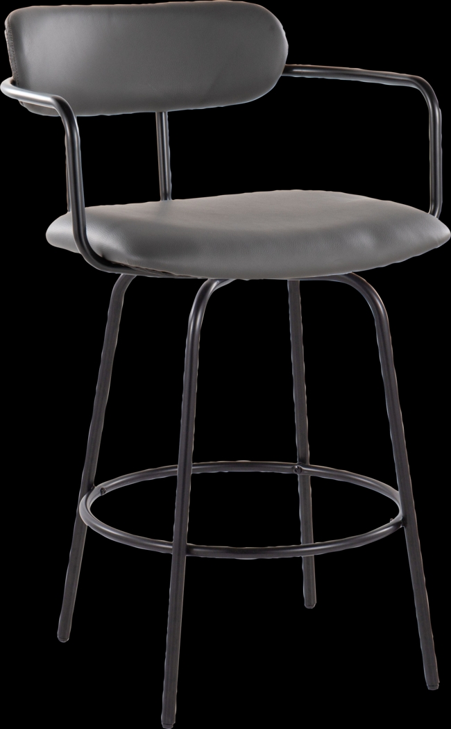 Mirahill II Gray Counter Height Stool, Set of 2 - Thumbnail - Image 9