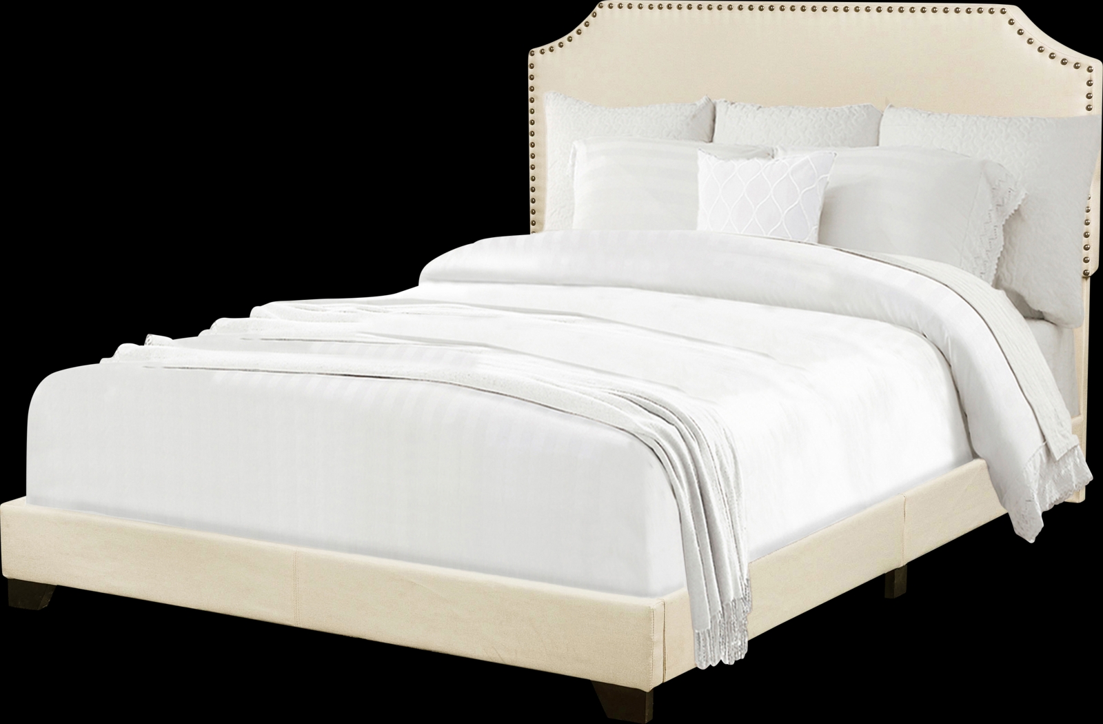 Miriam Beige Queen Bed - Thumbnail - Image 5