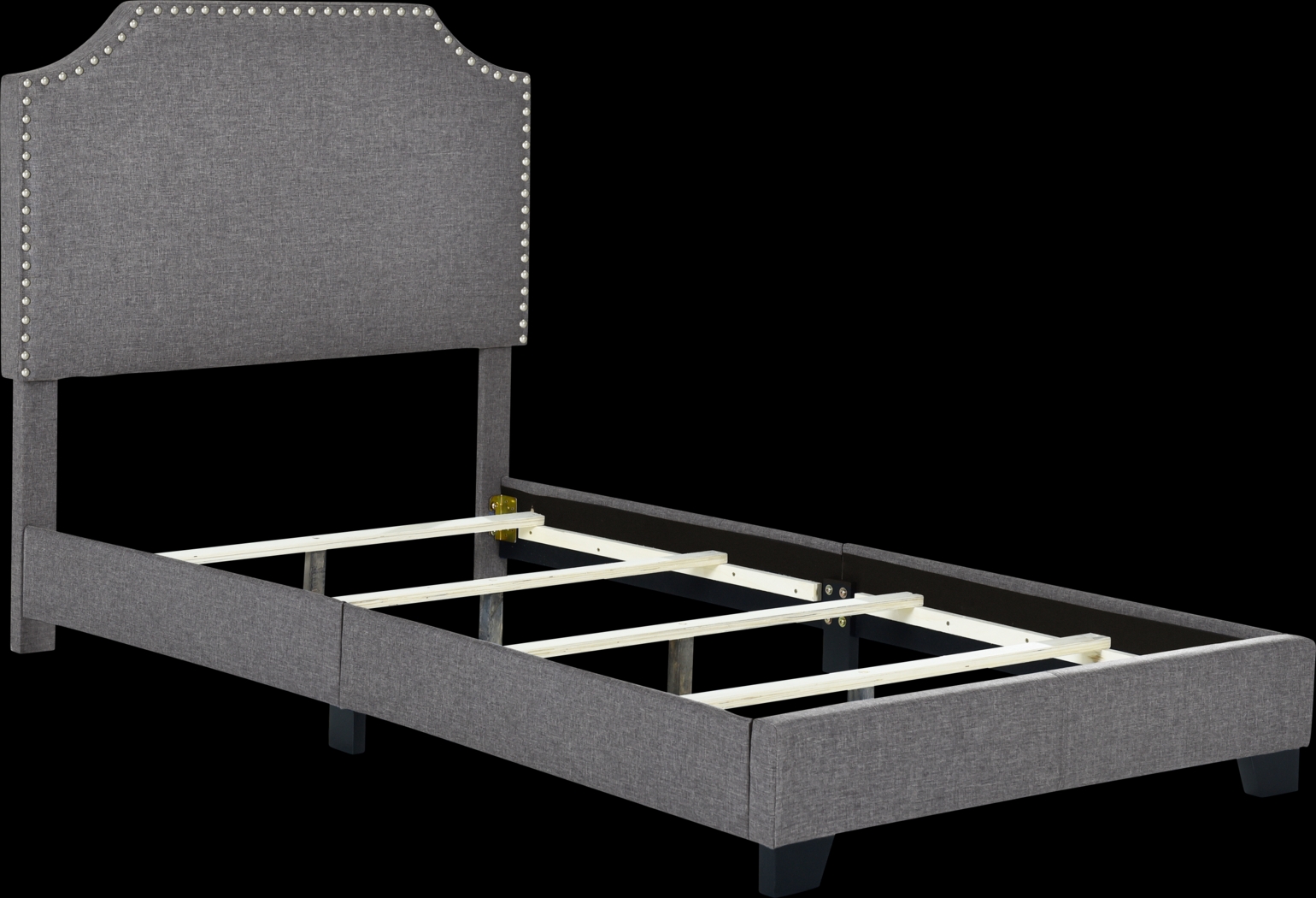 Miriam Gray Twin Bed - Thumbnail - Image 3