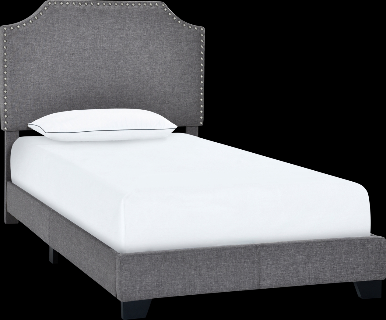 Miriam Gray Twin Bed - Thumbnail - Image 1