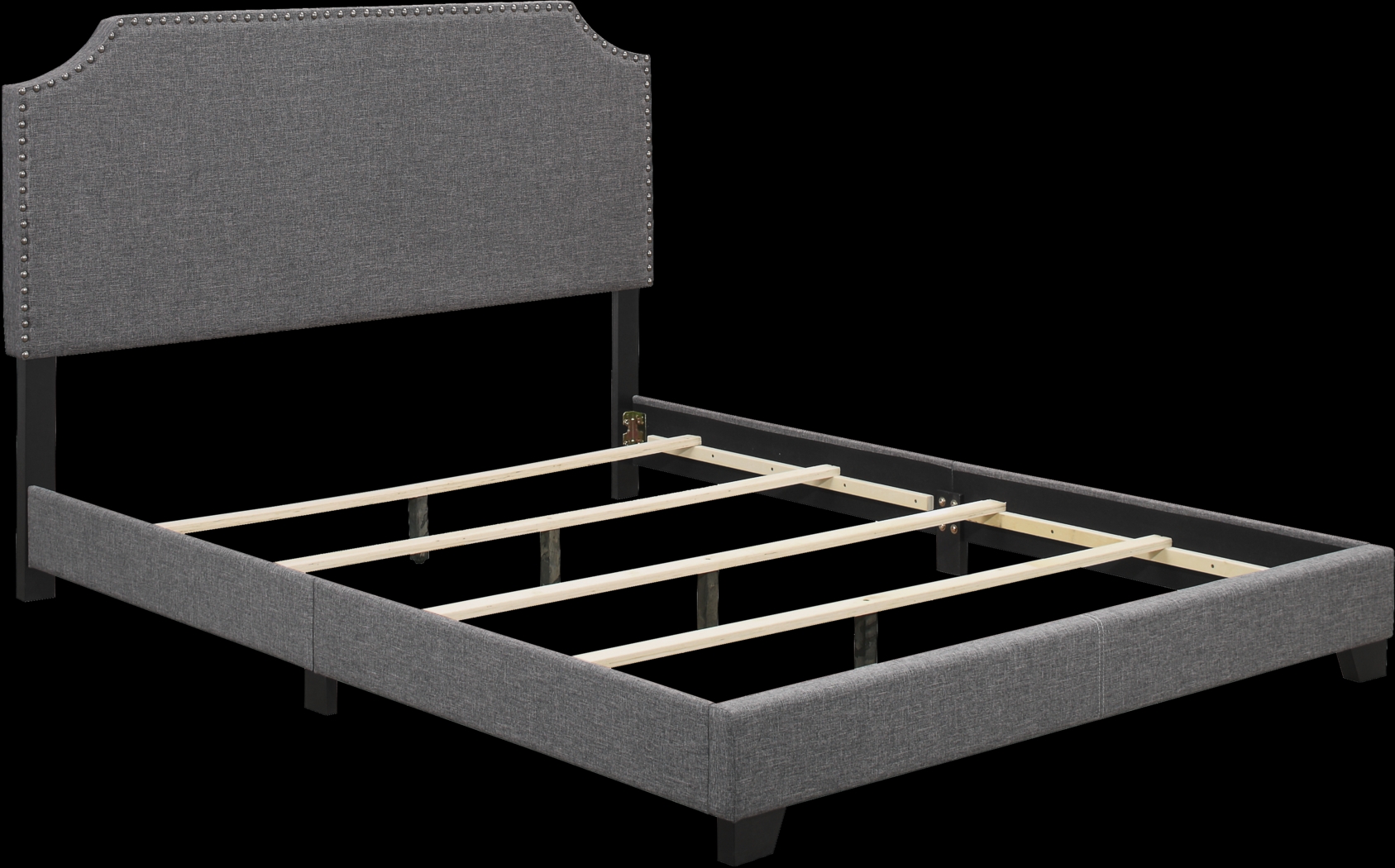 Miriam Stone King Upholstered Bed - Thumbnail - Image 4