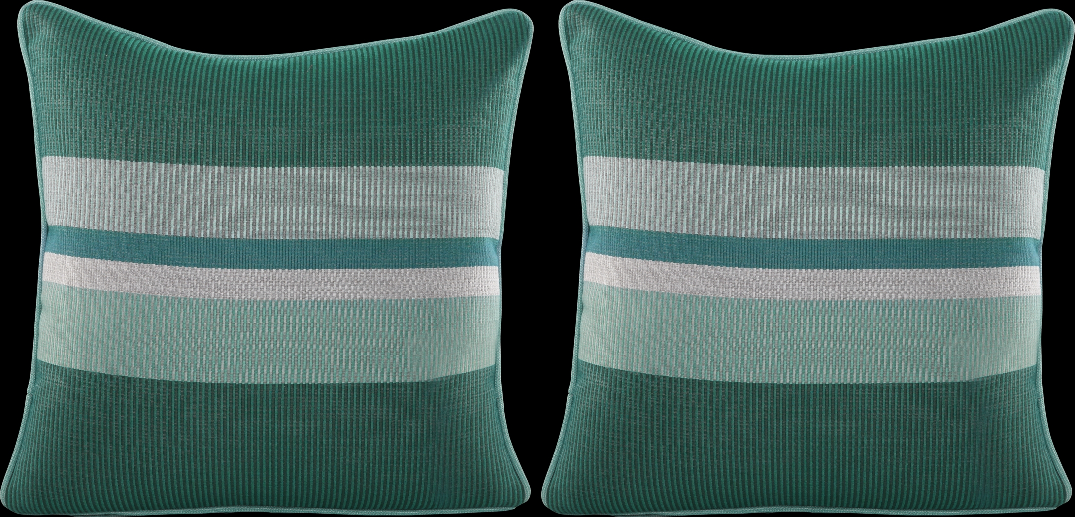 Mirra Blue Indoor/Outdoor Accent Pillow, Set of Two - Thumbnail - Image 1
