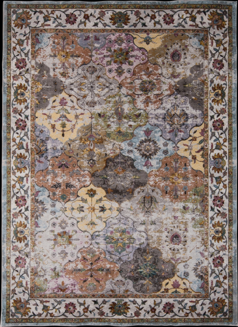 Mirza Cream 6'6 x 8'2 Rug - Thumbnail - Image 1