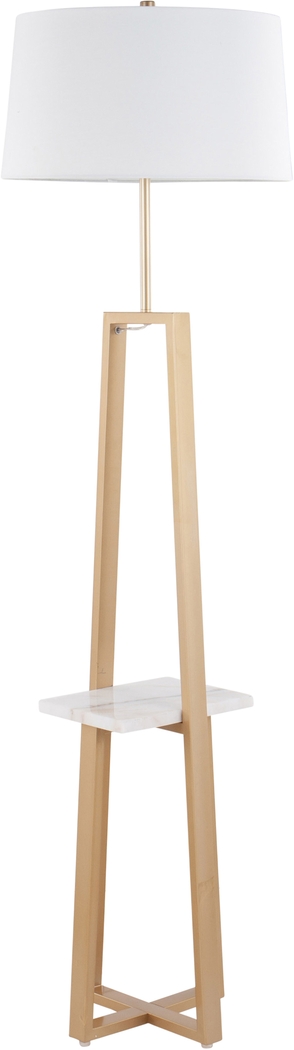 Misa Bend Gold Floor Lamp - Thumbnail - Image 4