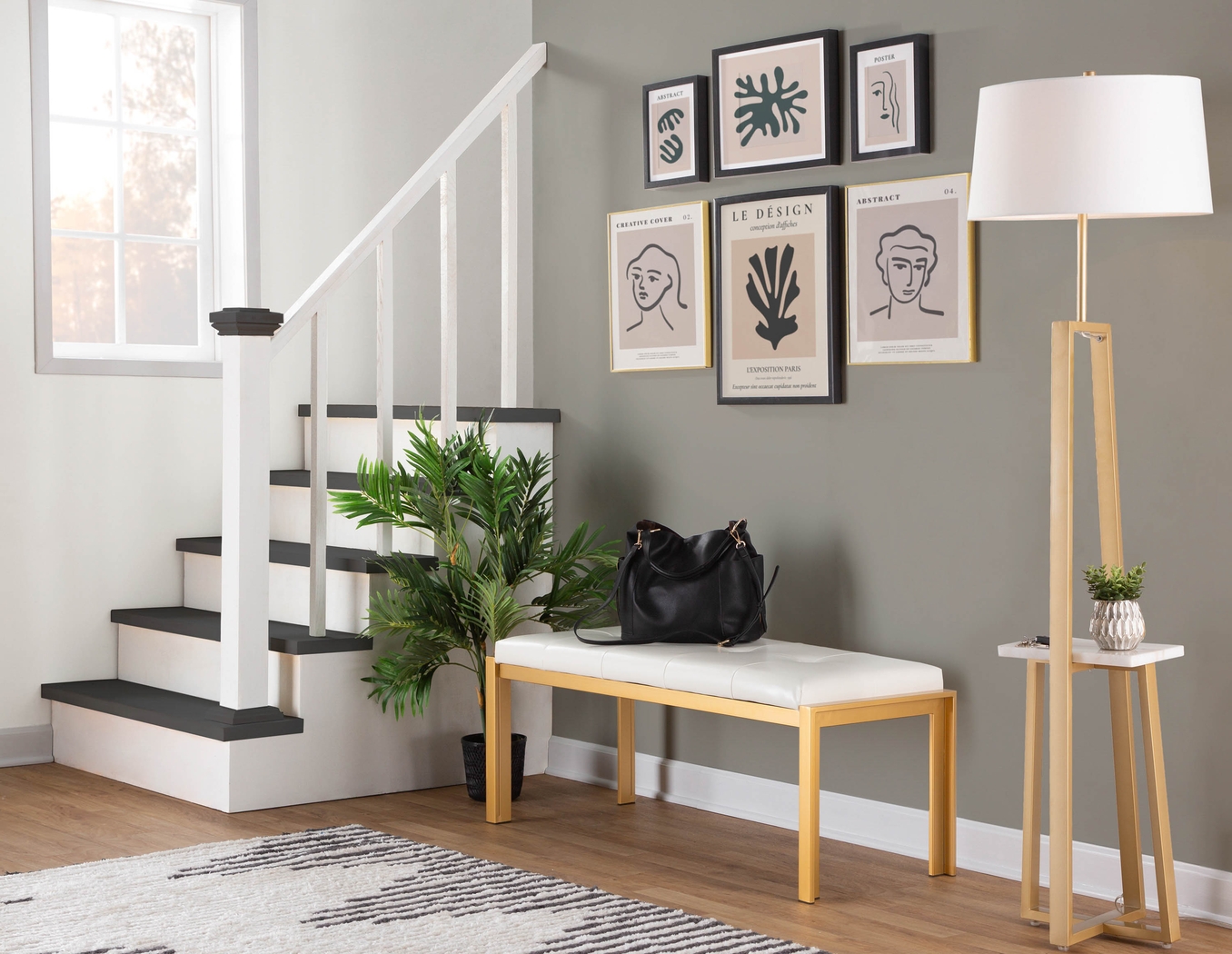 Misa Bend Gold Floor Lamp - Thumbnail - Image 9