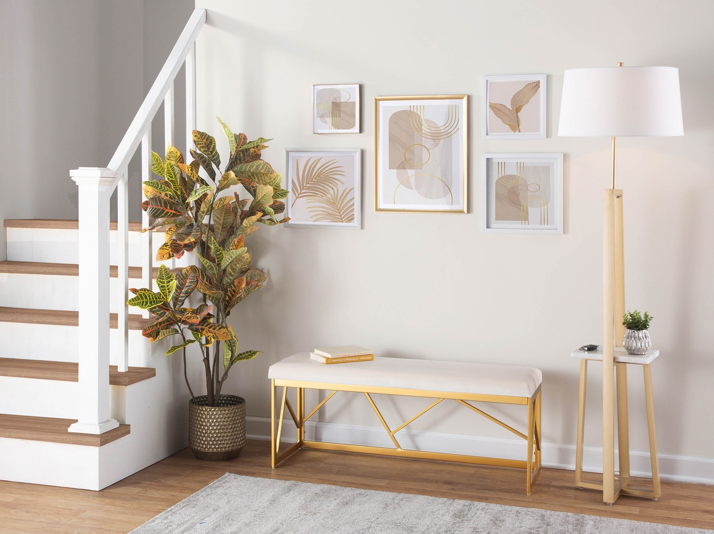 Misa Bend Gold Floor Lamp - Thumbnail - Image 10