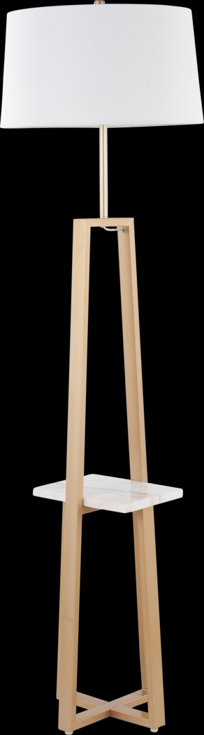 Misa Bend Gold Floor Lamp - Thumbnail - Image 1