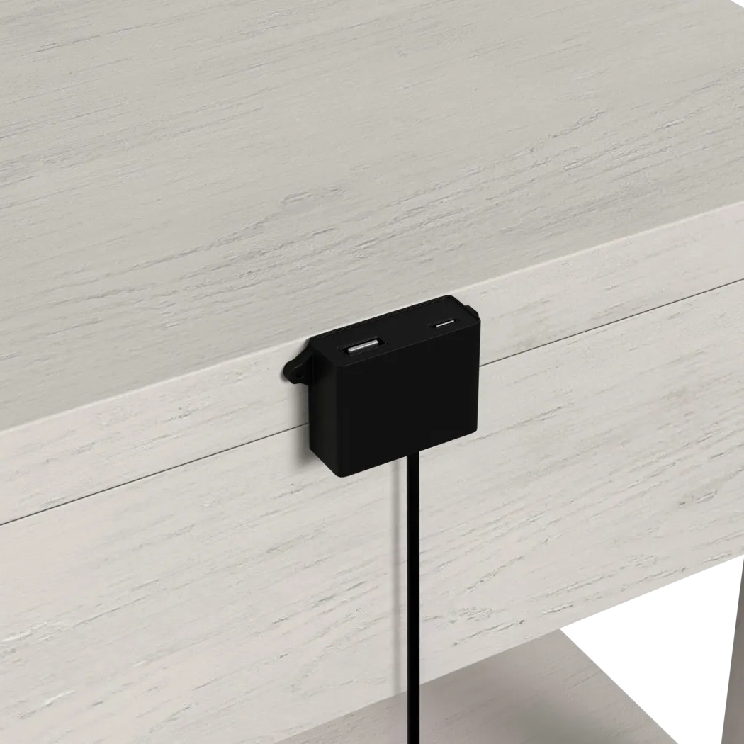 Misak White End Table - Thumbnail - Image 8