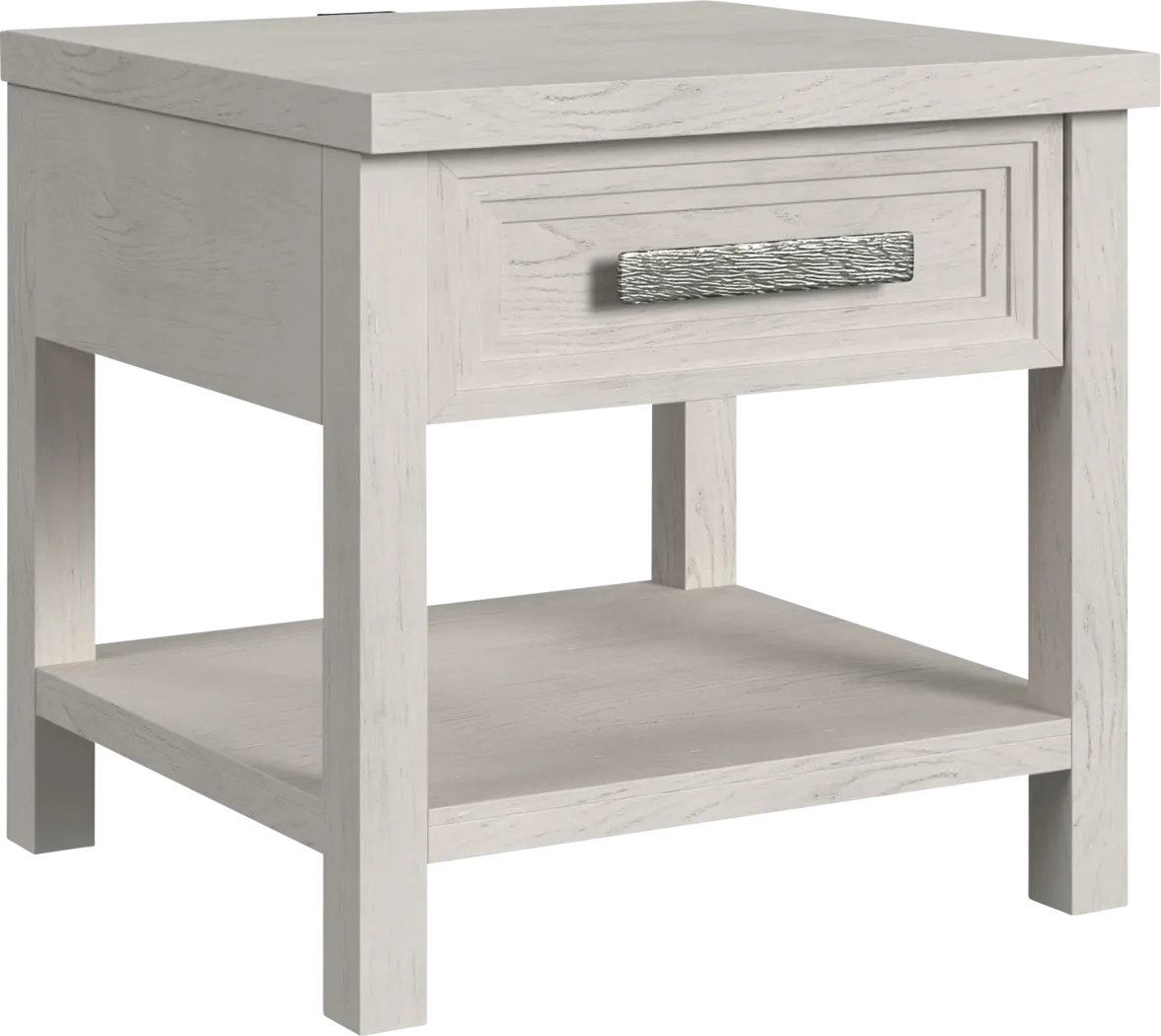 Misak White End Table - Thumbnail - Image 1