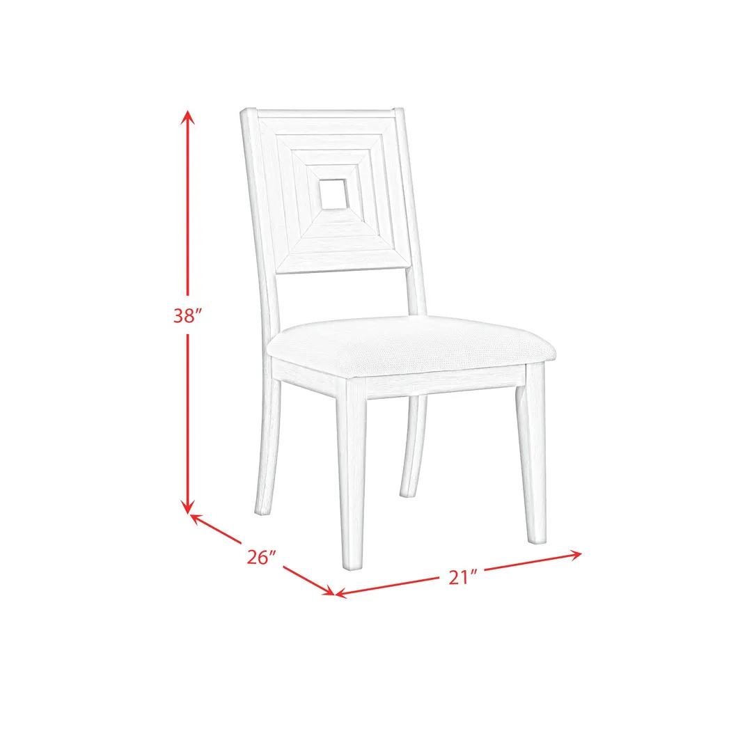 Misak White Side Chair - Thumbnail - Image 5