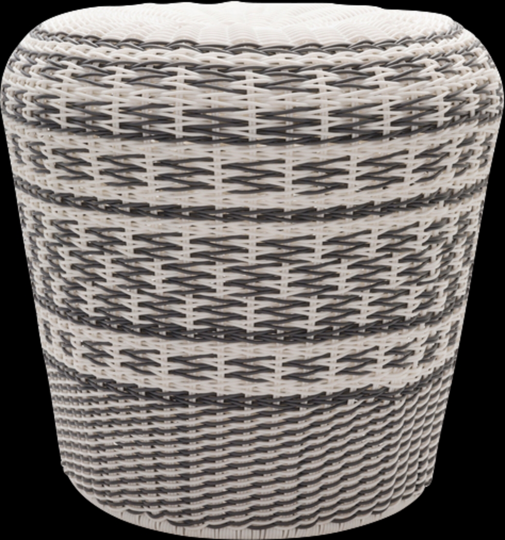 Mishal Gray Outdoor Stool - Thumbnail - Image 1