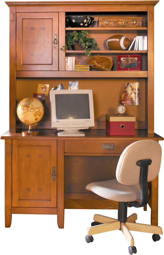 Mission 2 Pc Computer Desk and Hutch - Thumbnail - Image 1