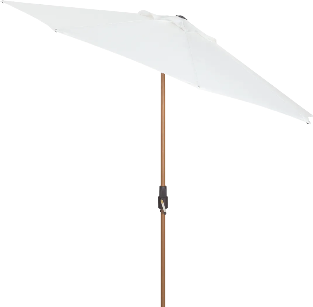 Mission Viejo Natural Finish 9' Octagon Natural Outdoor Umbrella with Drumlin Vega Light - Thumbnail - Image 2