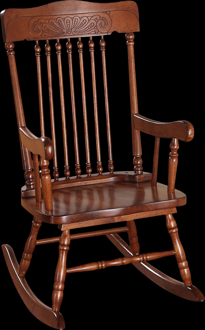 Kids Misty Morning Brown Youth Rocking Chair - Thumbnail - Image 1