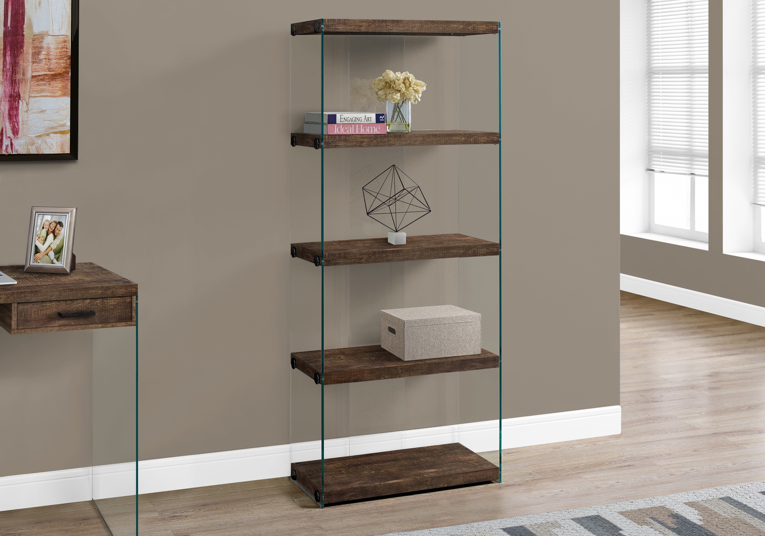 Mitchwin Brown Bookcase - Thumbnail - Image 2