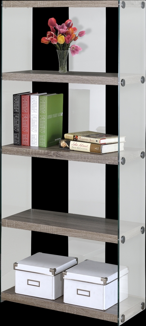 Mitchwin Taupe Bookcase - Thumbnail - Image 1