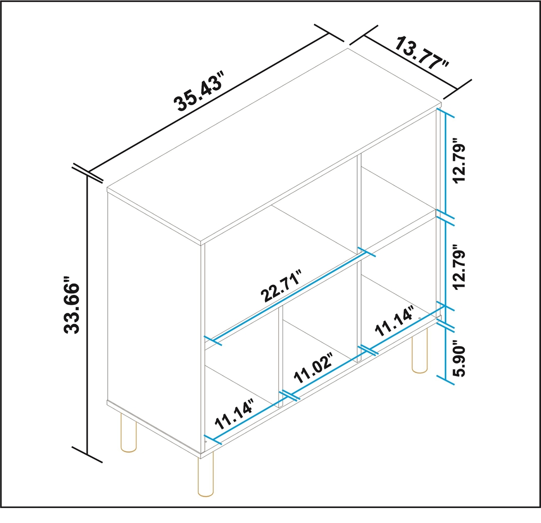 Mizeur I White Bookcase - Thumbnail - Image 9