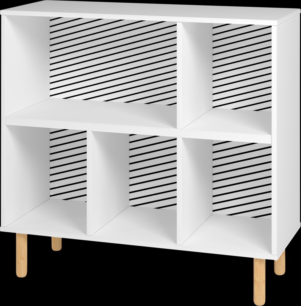Mizeur I White Bookcase - Thumbnail - Image 1