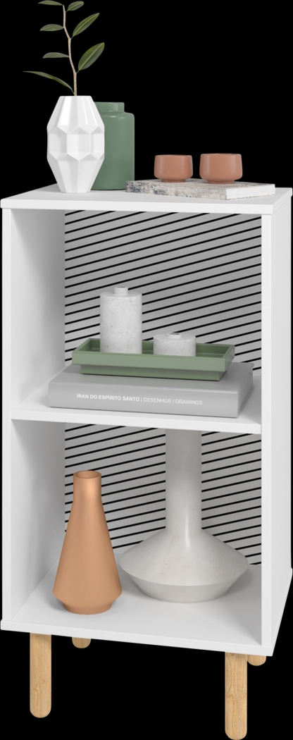 Mizeur II White Nightstand - Thumbnail - Image 3