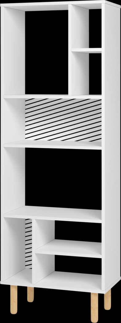 Mizeur V White Bookcase - Thumbnail - Image 1