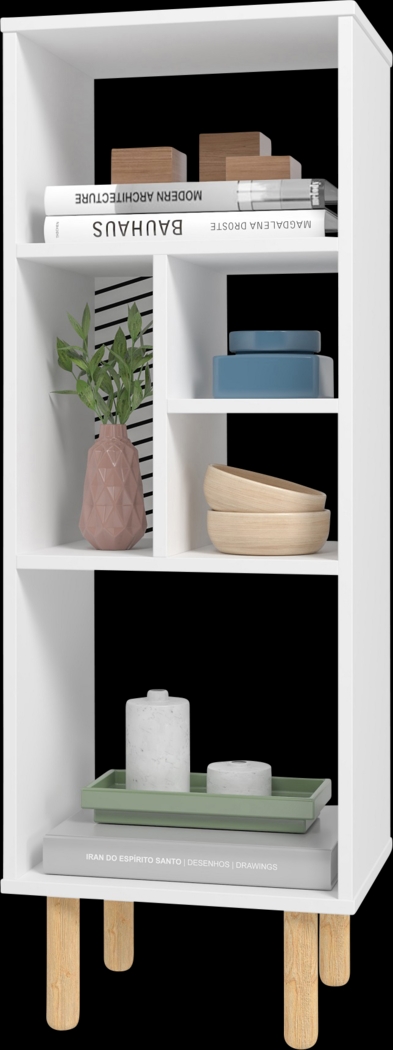 Mizeur VI White Bookcase - Thumbnail - Image 3