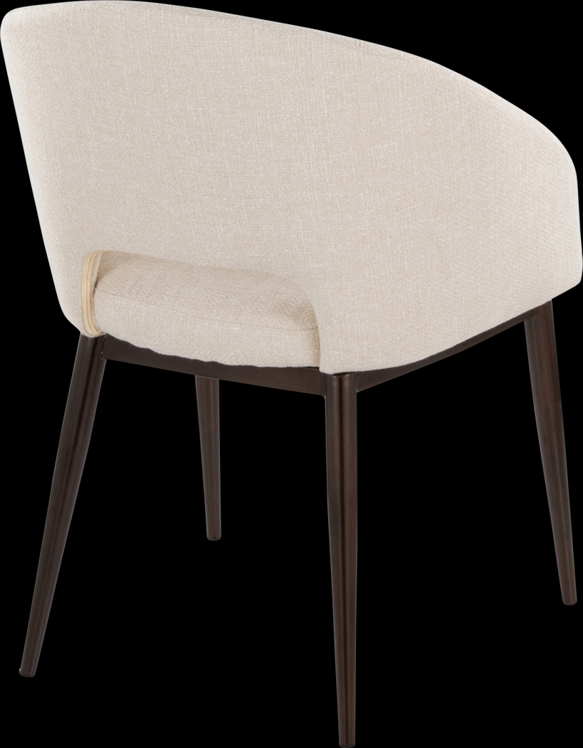 Miznner II Cream Accent Chair - Thumbnail - Image 4