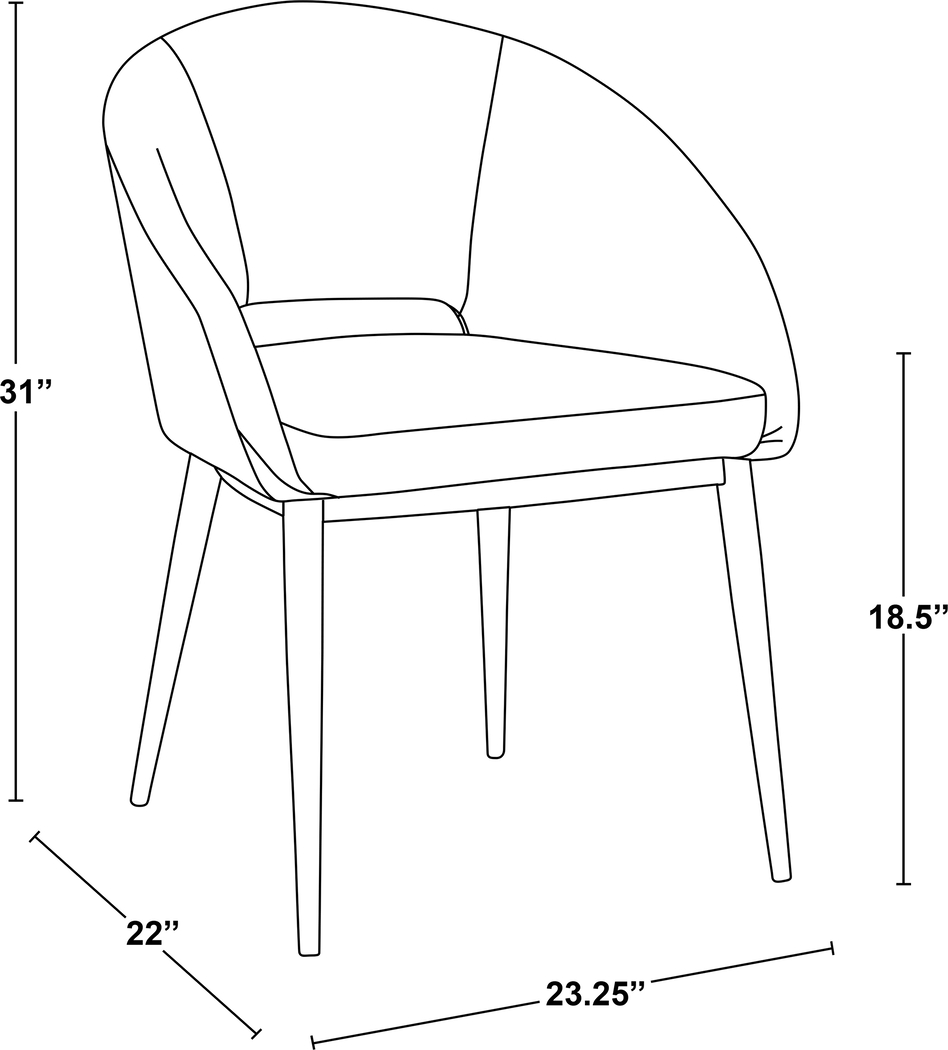 Miznner II White Accent Chair - Thumbnail - Image 3