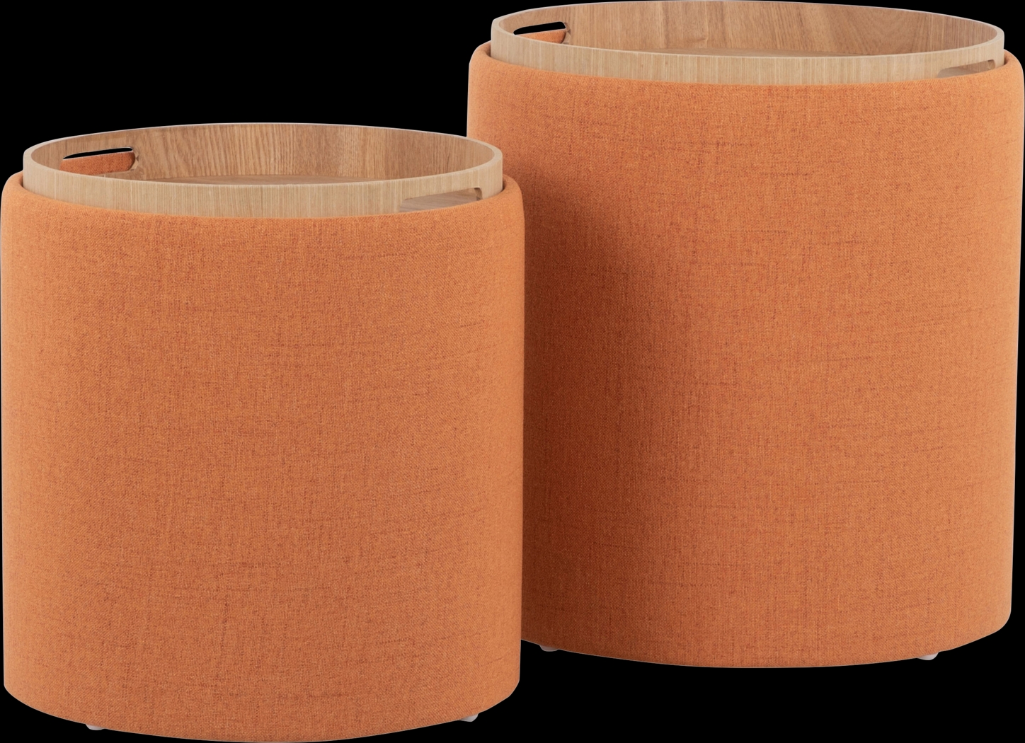 Mockernut Orange Ottoman, Set of 2 - Thumbnail - Image 5