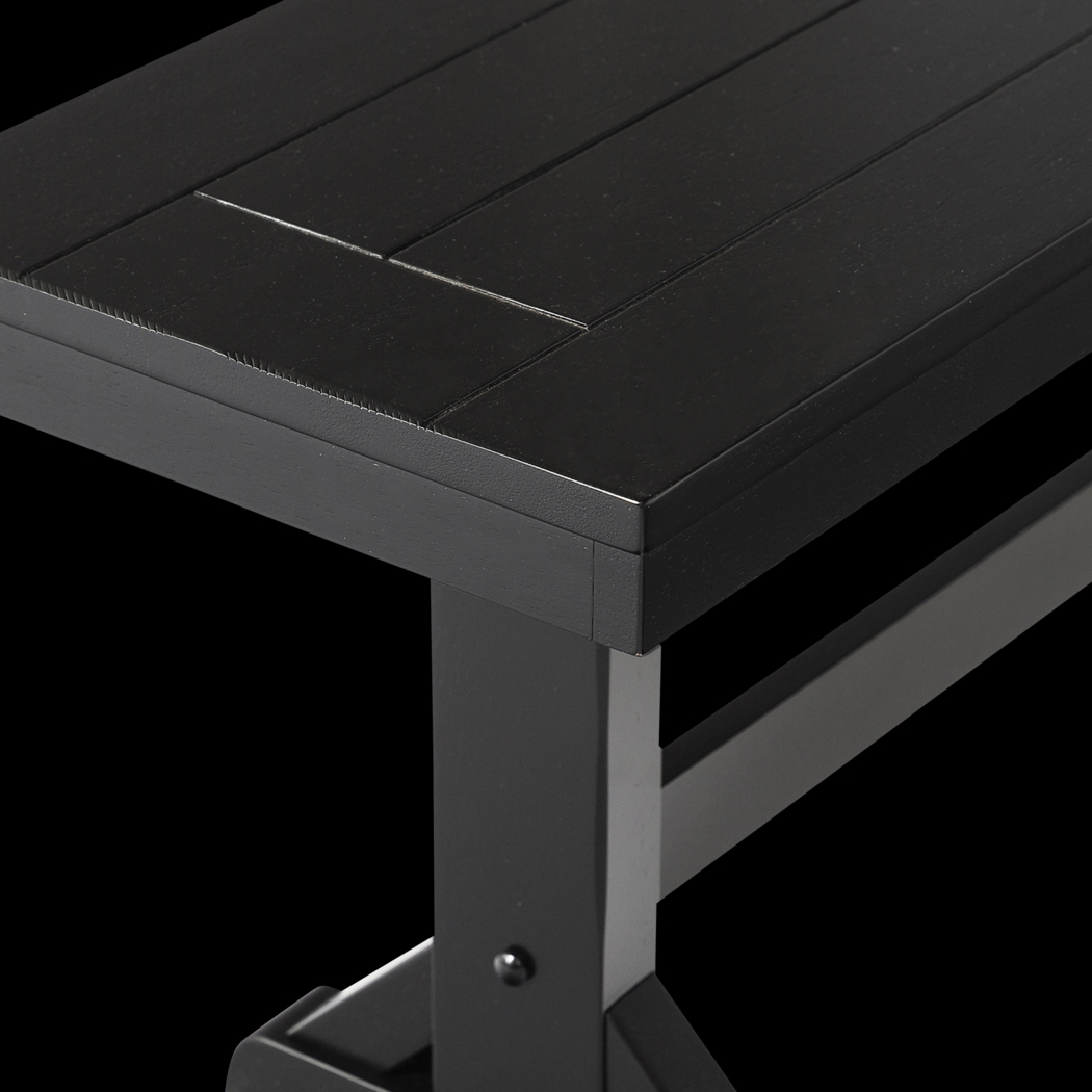 Mockorange Black Dining Bench - Thumbnail - Image 3