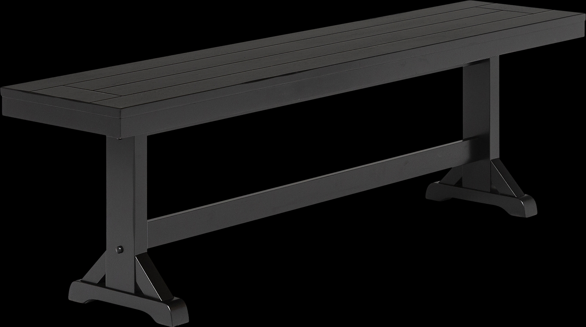 Mockorange Black Dining Bench - Thumbnail - Image 1