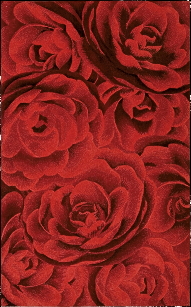 Moda Rose Red 5'6 x 7'5 Rug - Thumbnail - Image 1
