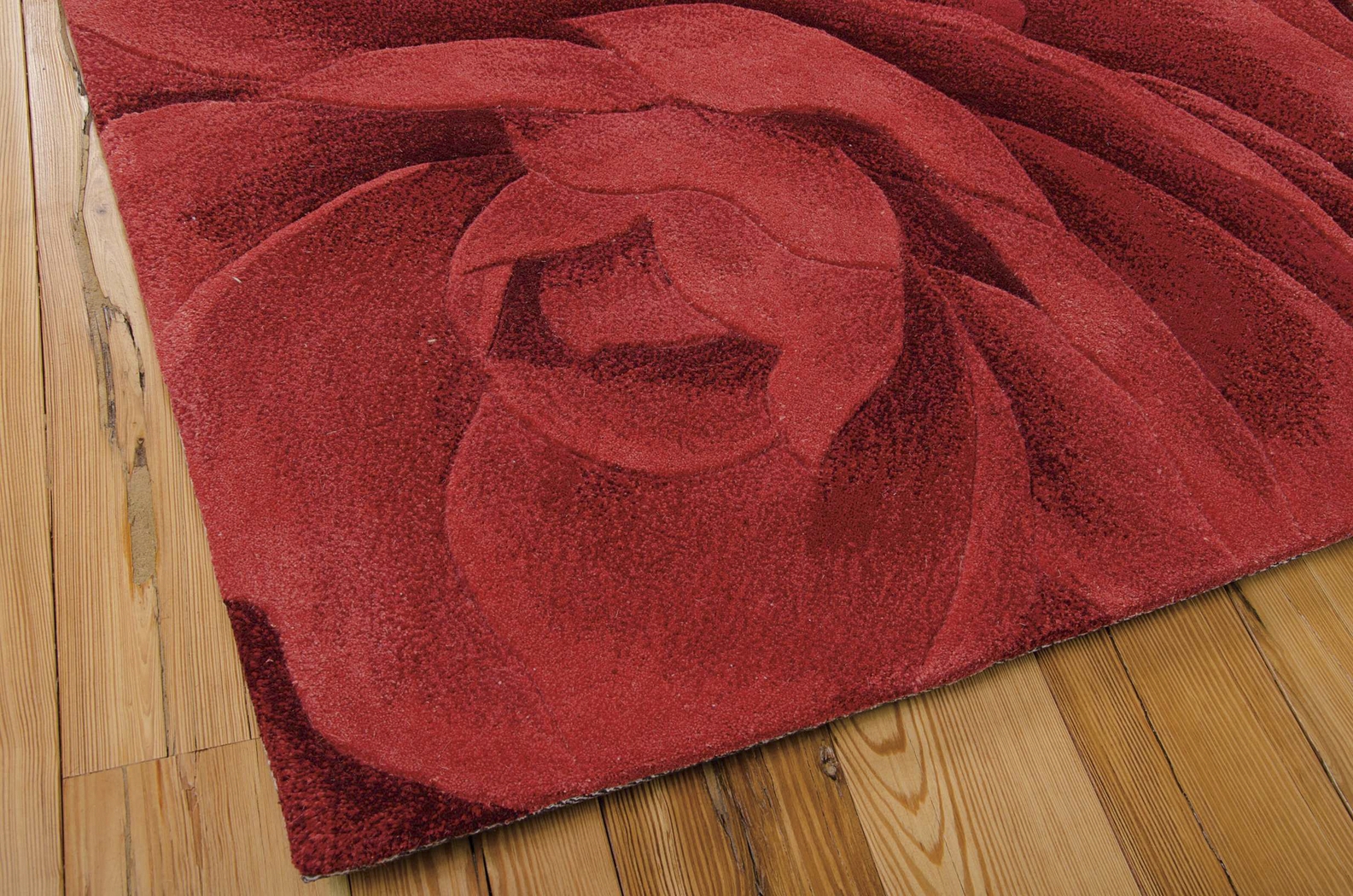 Moda Rose Red 8' x 11' Rug - Thumbnail - Image 2