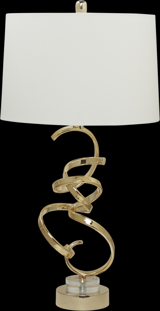 Modern Twist Gold Lamp - Thumbnail - Image 1