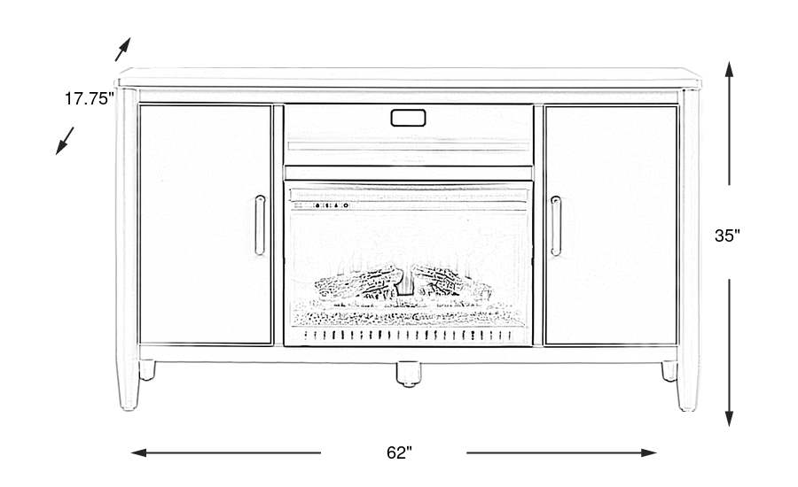 Dimension Image. Please refer to the Dimension Tab on this page for dimension details.